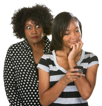 Mom Freaking Out at Daughters Phone